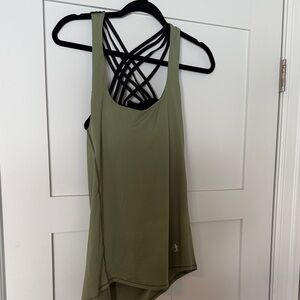Olive Green Women's workout Tank Top